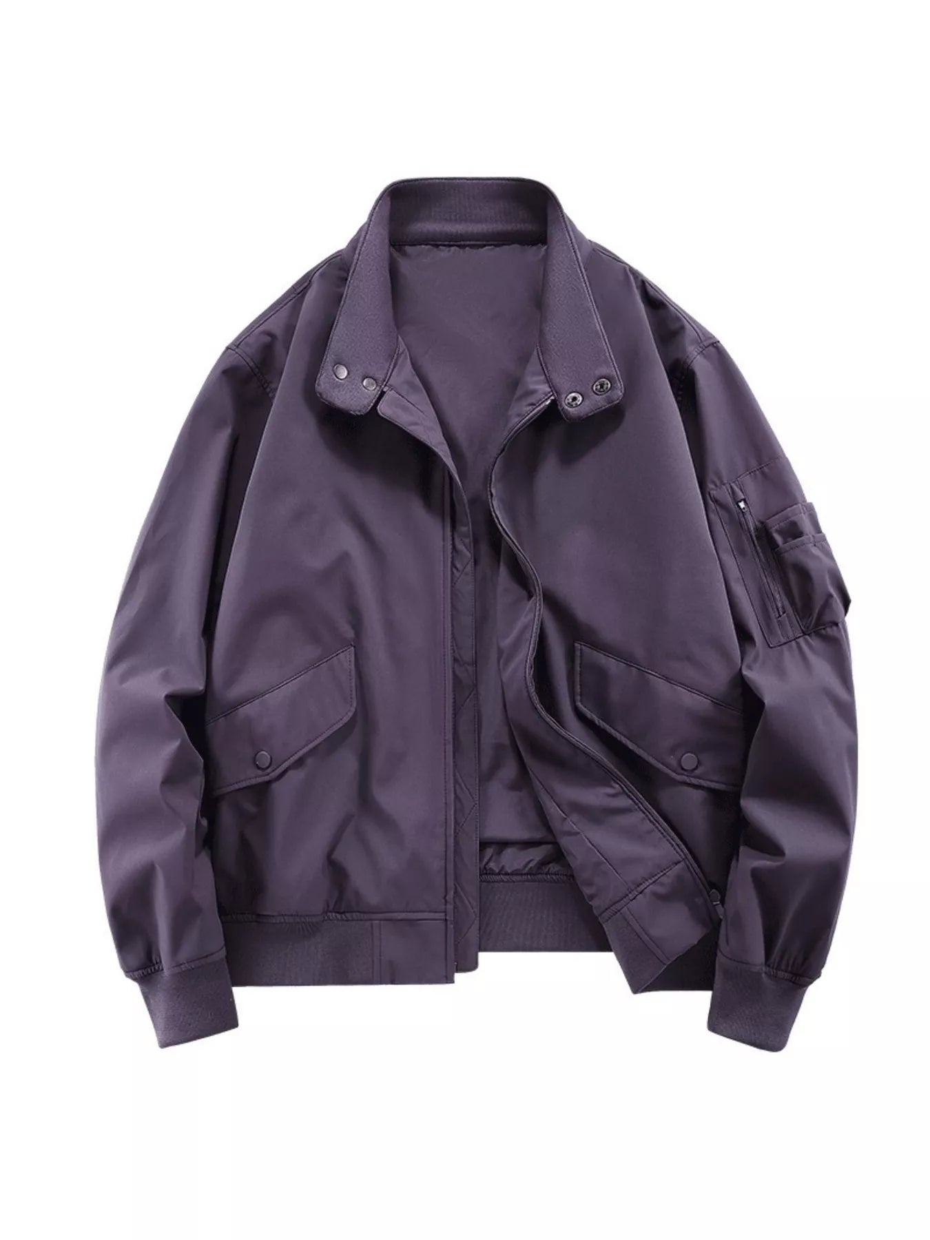 Men's Plus Size Casual Lightweight Zip Up Jacket