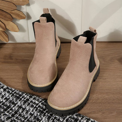 Round Toe Ankle Boots
