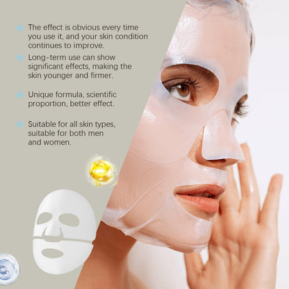 Hoygi Collagen Moisturizing Mask (Bag) Firming Skin Care Moisturizing Hydrating And Nourishing Facial Lifting Care Mask