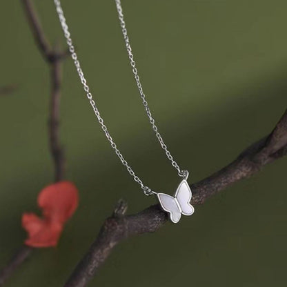 925 Sterling Silver Butterfly Pendant Necklace