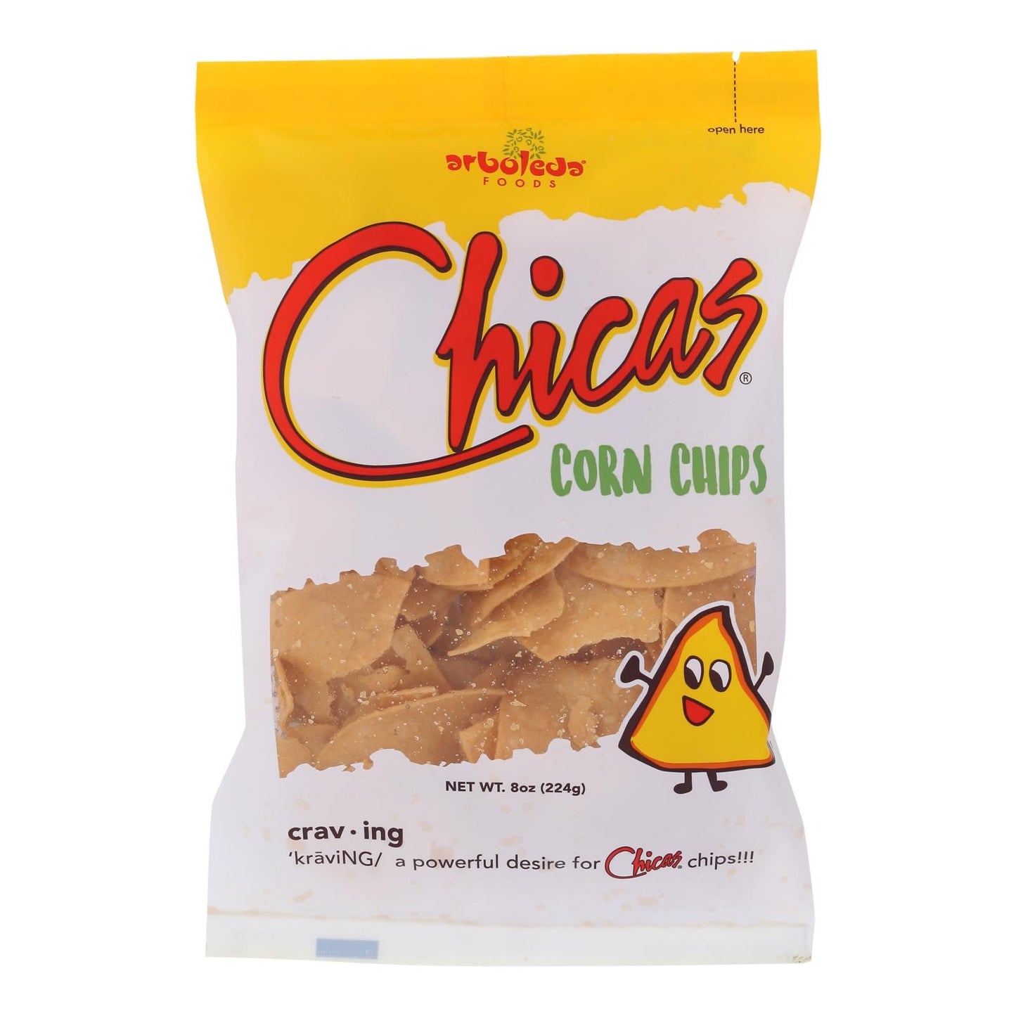 Chicas Chips Corn Tortilla Original - 8 Oz (Case of 9)