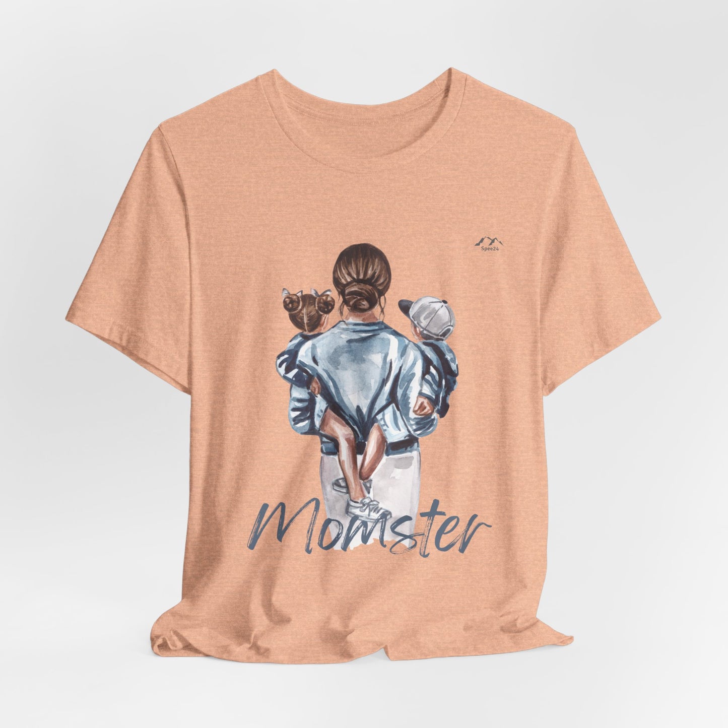 TS-075ML-24 Momster Love shirt Mom Gift Art Design