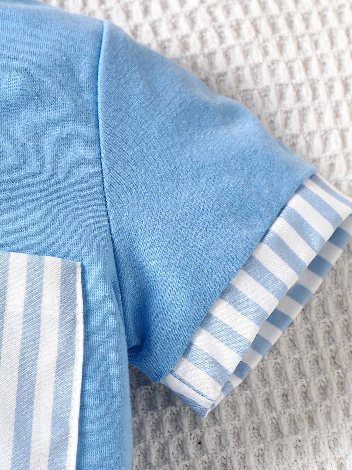 Children's Striped Pocket Tee and Shorts Set