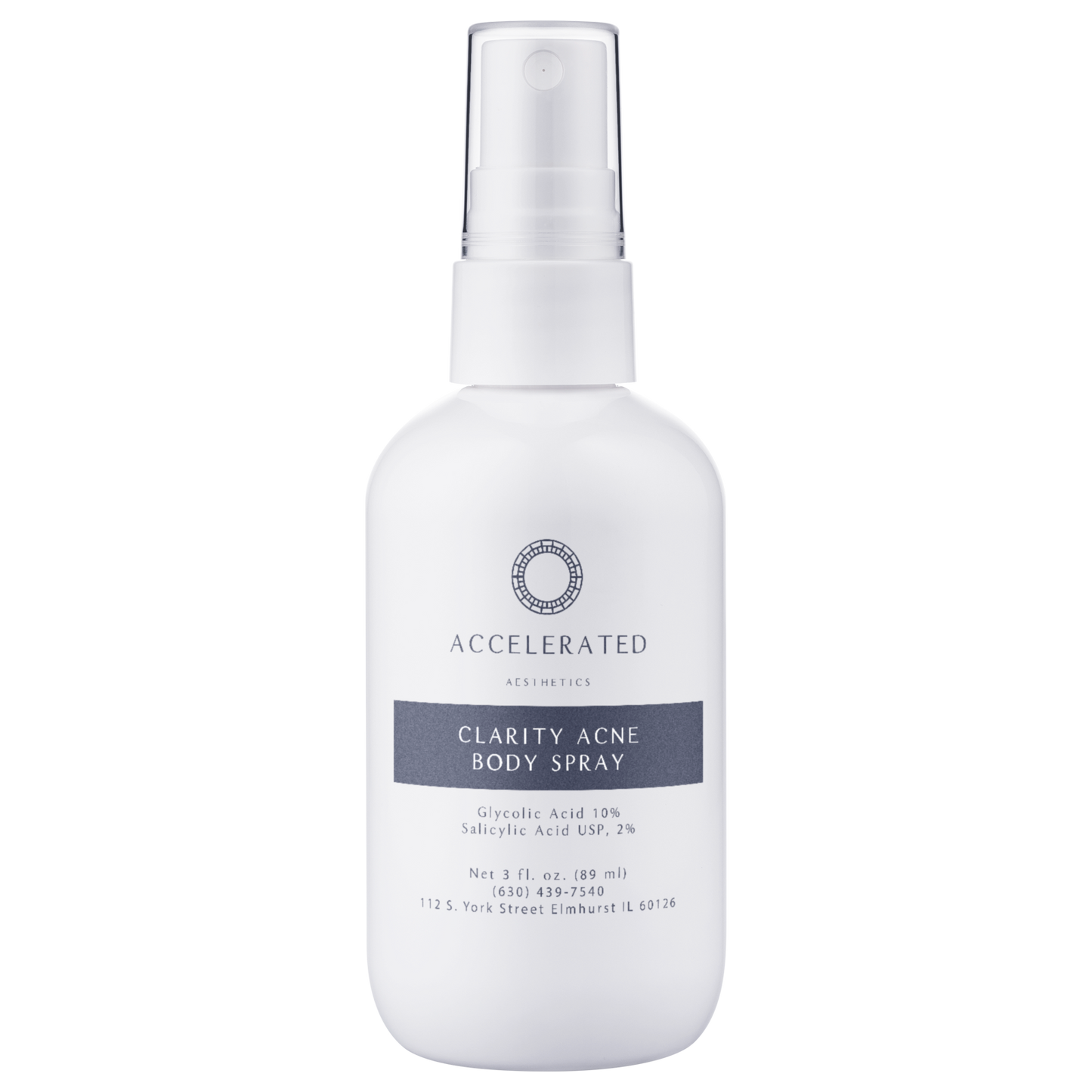 Acne Body Spray with Glycolic Acid 10% | Back & Chest Acne Treatment