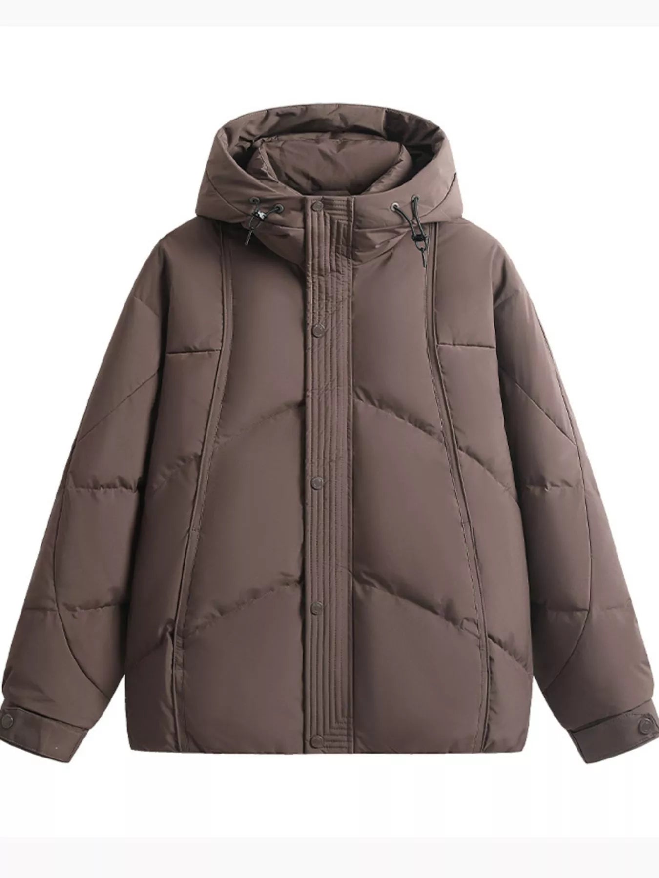Men's Plus Size Hooded Padded Puffer Jacket