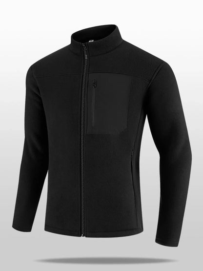 Men's Plus Size Zip Up Long Sleeve Jacket