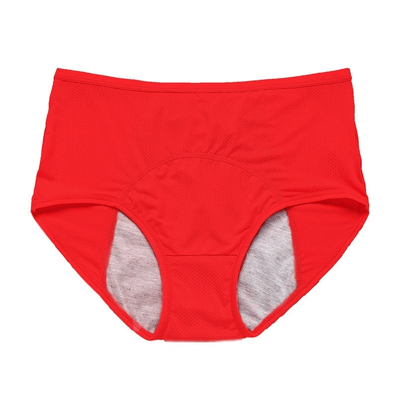 Women's Physiological Underwear Menstruation Period Leak-proof Holiday Safety Mid-waist Ice Silk Summer Thin