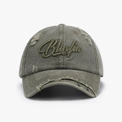 Embroidered Letter Cotton Baseball Cap