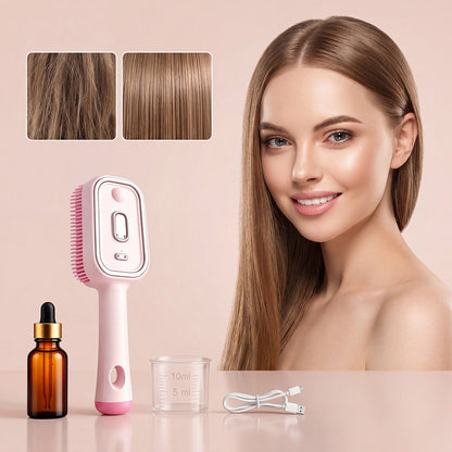 Electric Mist Nourishing Massage Brush Set Red Light, Essence, Measuring Cup