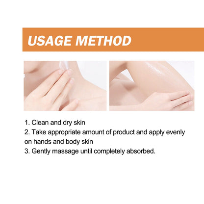 OUHOE  Cacao Body Lotion, Lightening Acne Mark Dark Hydrating Whitening Body Lotion