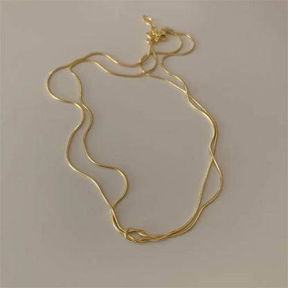 Titanium Steel Knotted Necklace