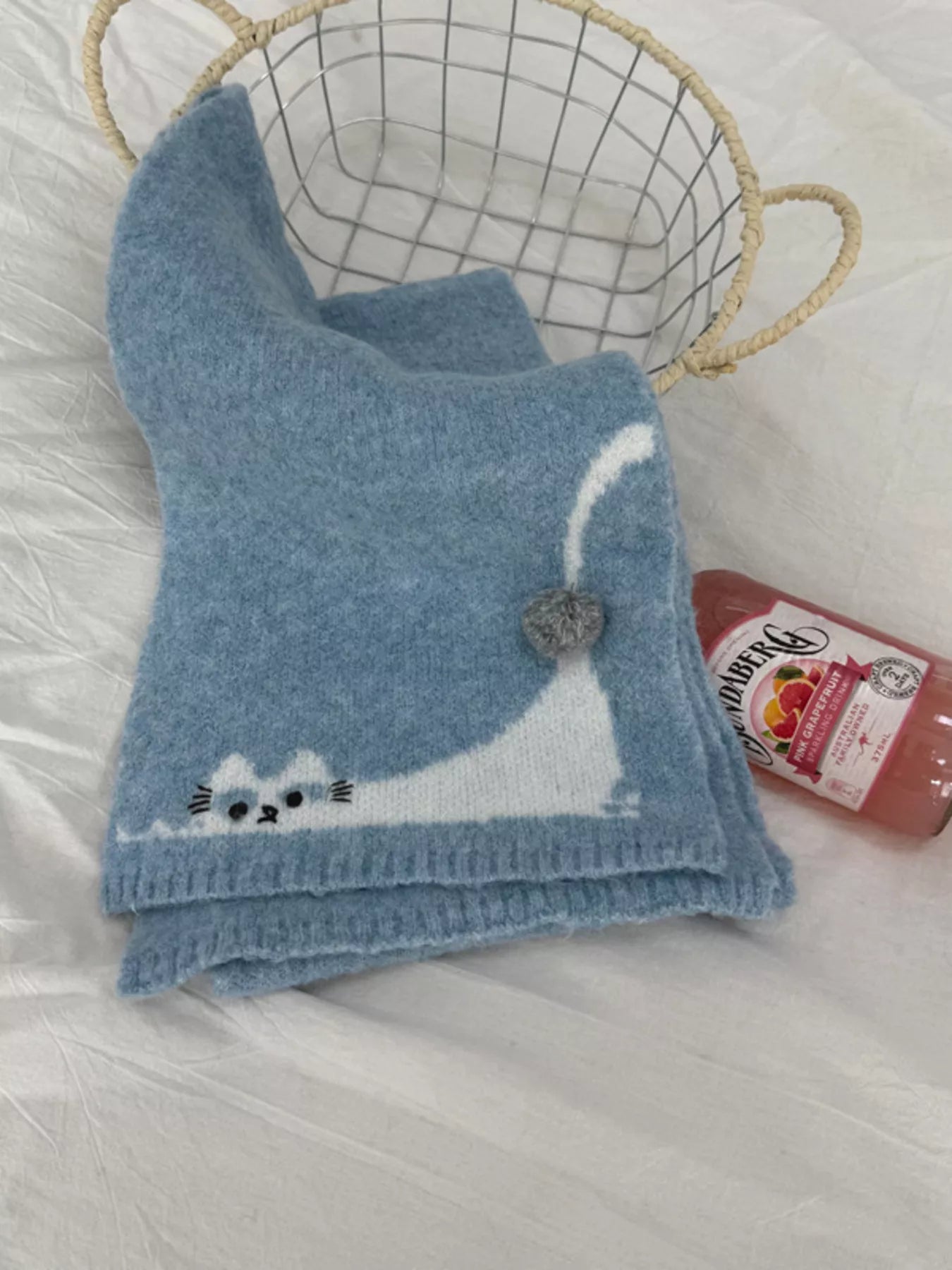 Cute Cat Knitted Scarf