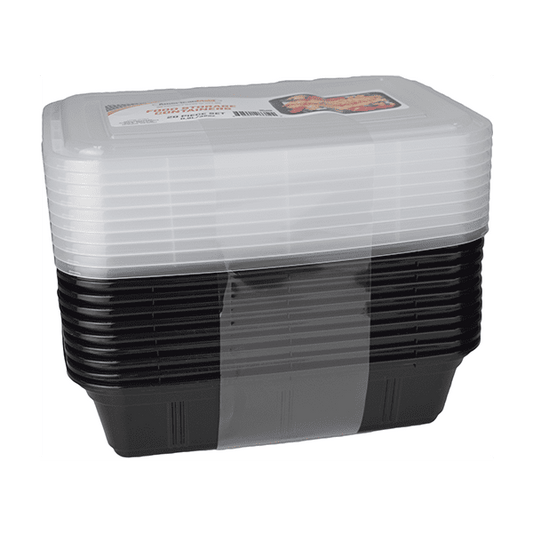 Food Storage Plastic Rectangular Container 10 set 32 oz