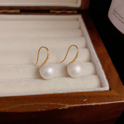 925 Sterling Silver Pearl Drop Earrings