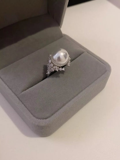 925 Sterling Silver Pearl Ring