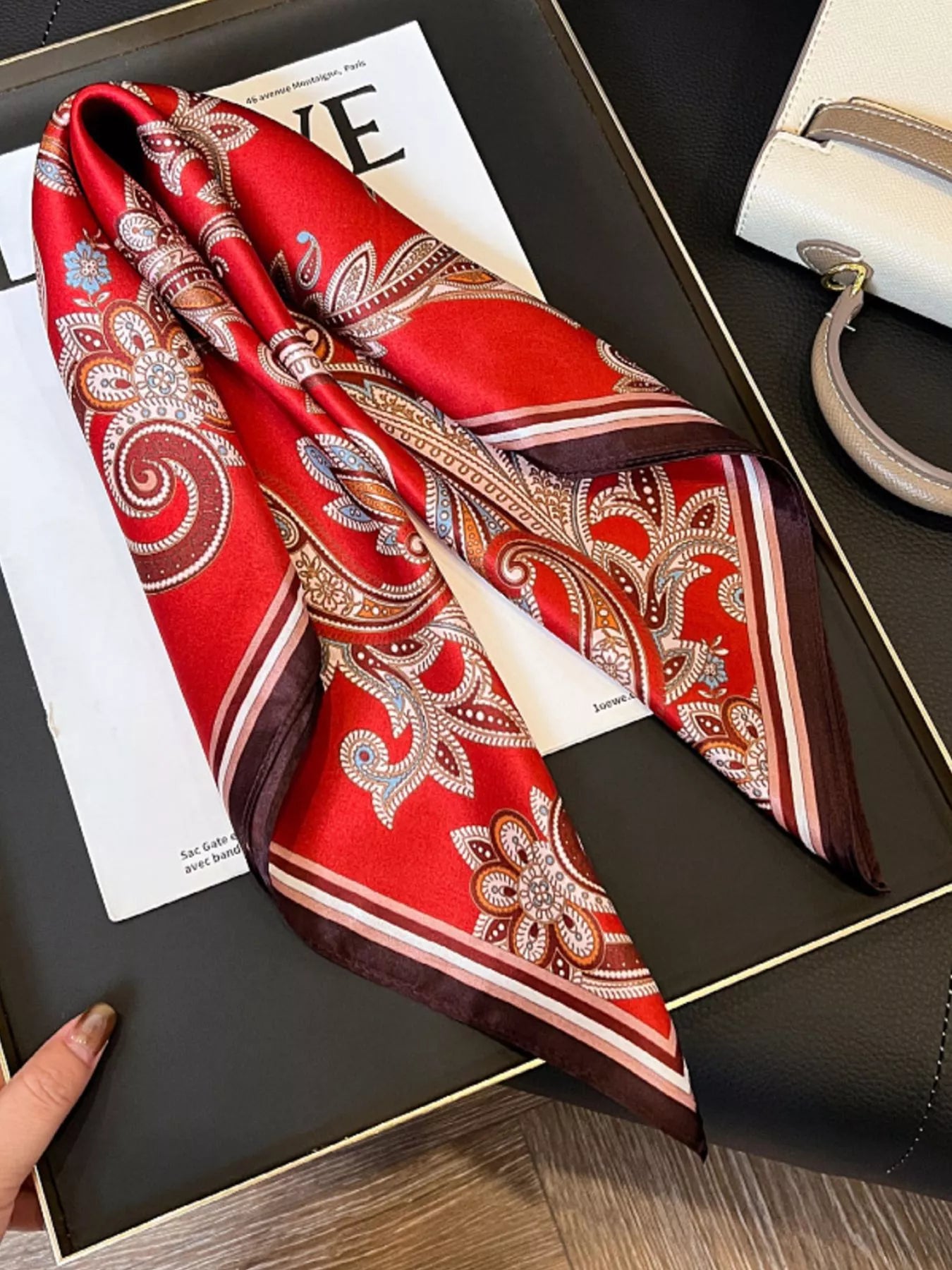 Vintage Paisley Silk Scarf