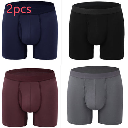 Extended Men's Underwear Bamboo Fiber Sports Breathable Mid Waist