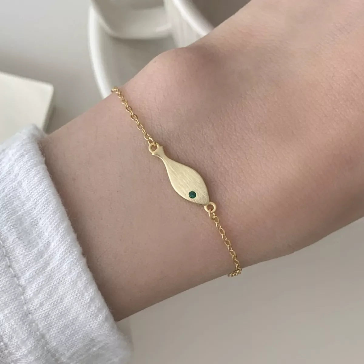 925 Sterling Silver Fish Bracelet