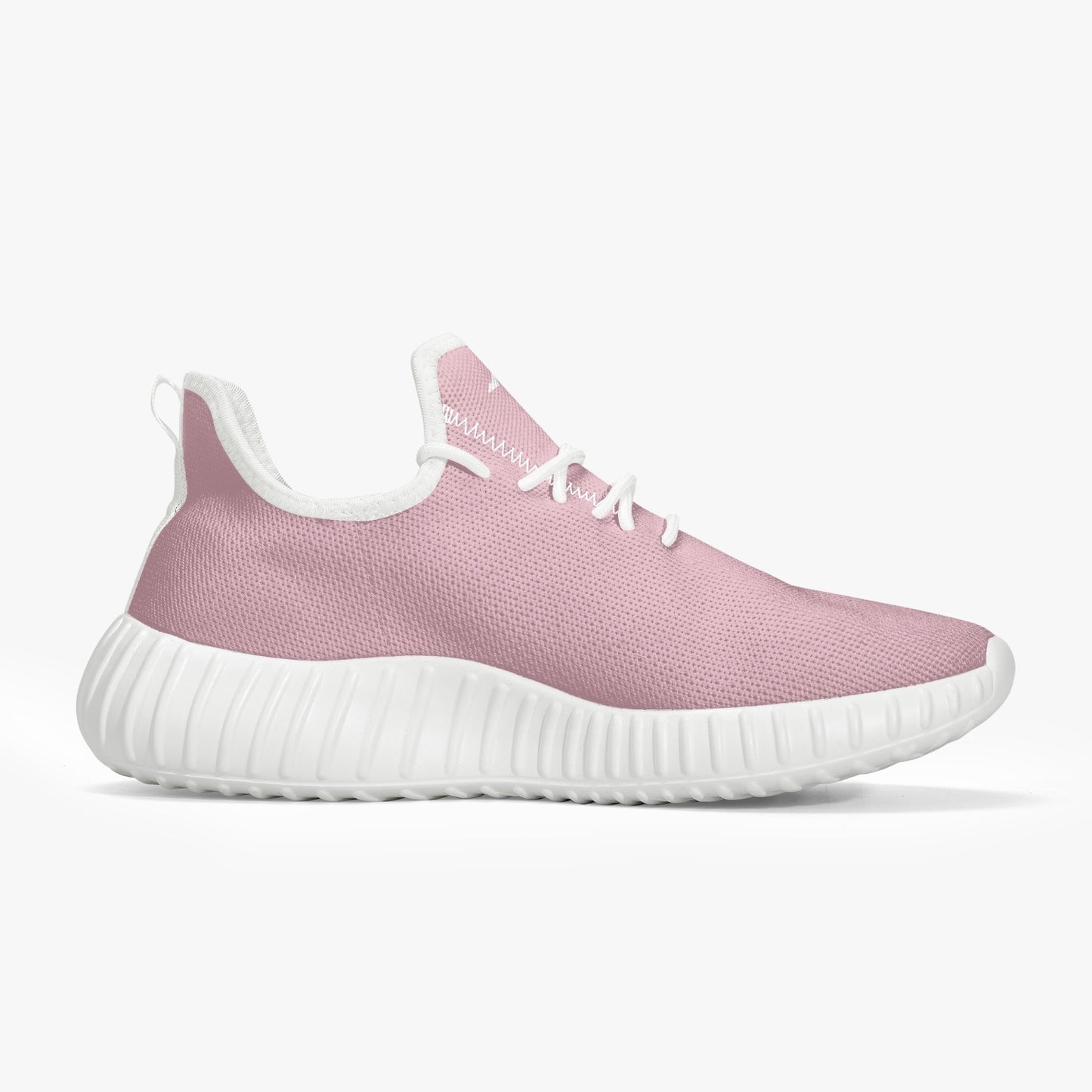 SHO-014PNK-24  Blush Pink Mesh Knit Sneakers Lightweight Athletic Shoes for Women Breathable Running Shoes Casual Walking Sneakers