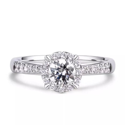 1 Carat 925 Sterling Silver Moissanite Ring