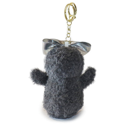 4-inch Fritter Penguin white Black Bow and Heart Charm