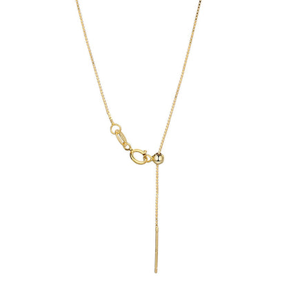 925 Sterling Silver Chain Adjustable Necklace