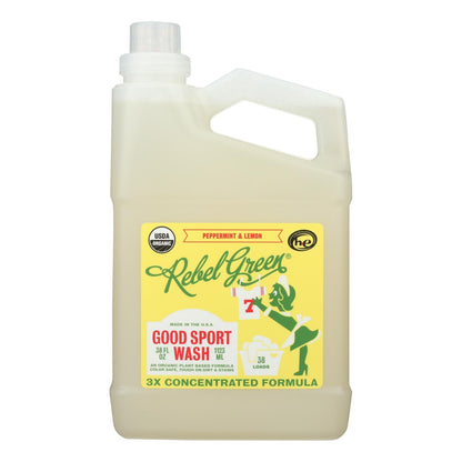 Rebel Green Good Sport Wash Lemon & Peppermint (Pack of 4 - 38 Fl Oz.)