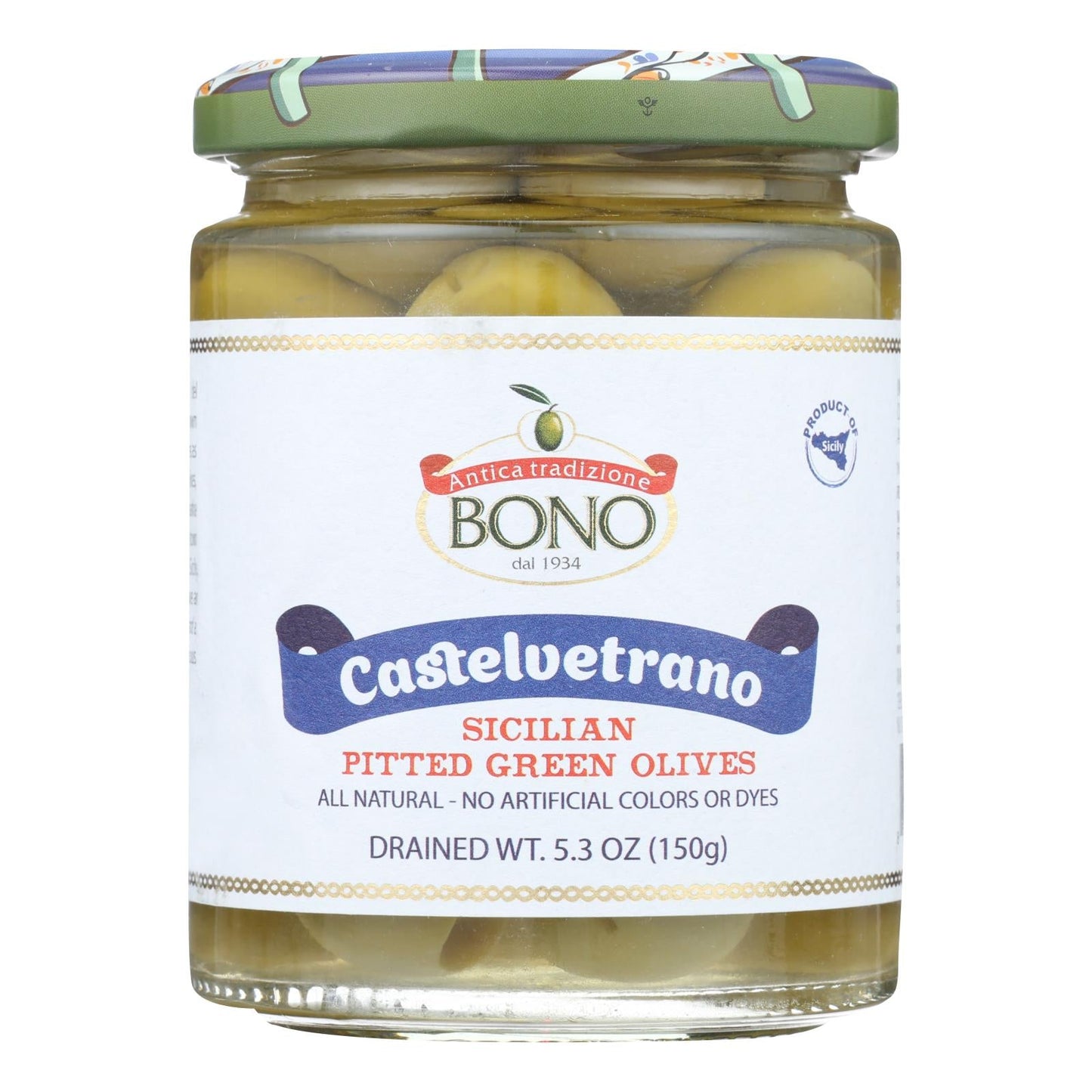 Bono Pitted Green Olives, 5.3 Oz (Pack of 6)