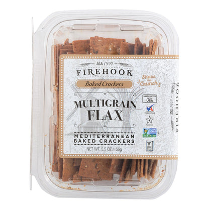 Firehook Mediterranean Baked Crackers, 5.5 Oz (Pack of 8)