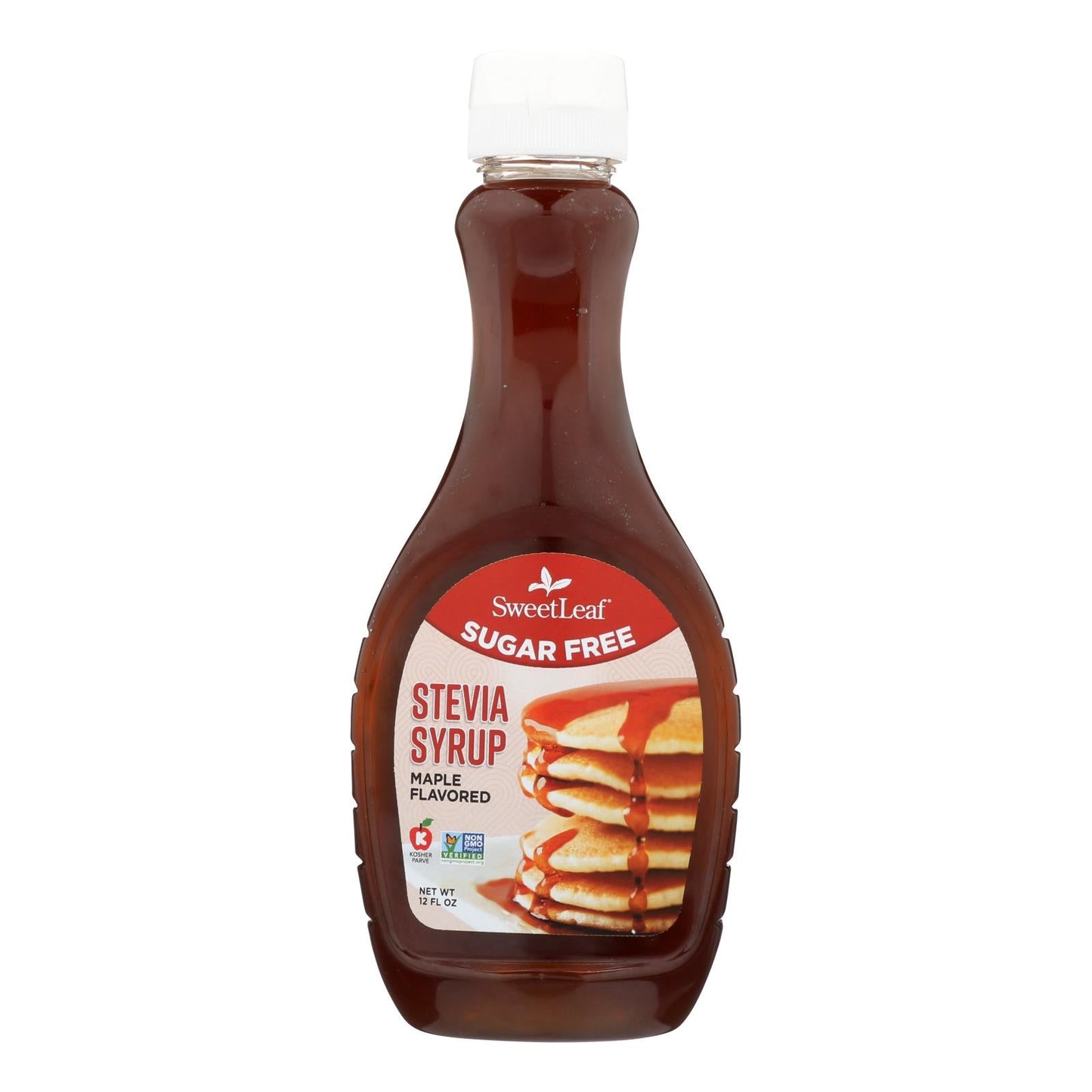 Sweet Leaf Stevia Syrup, Maple Flavor, 6-Pack, 12 Fl Oz Bottles