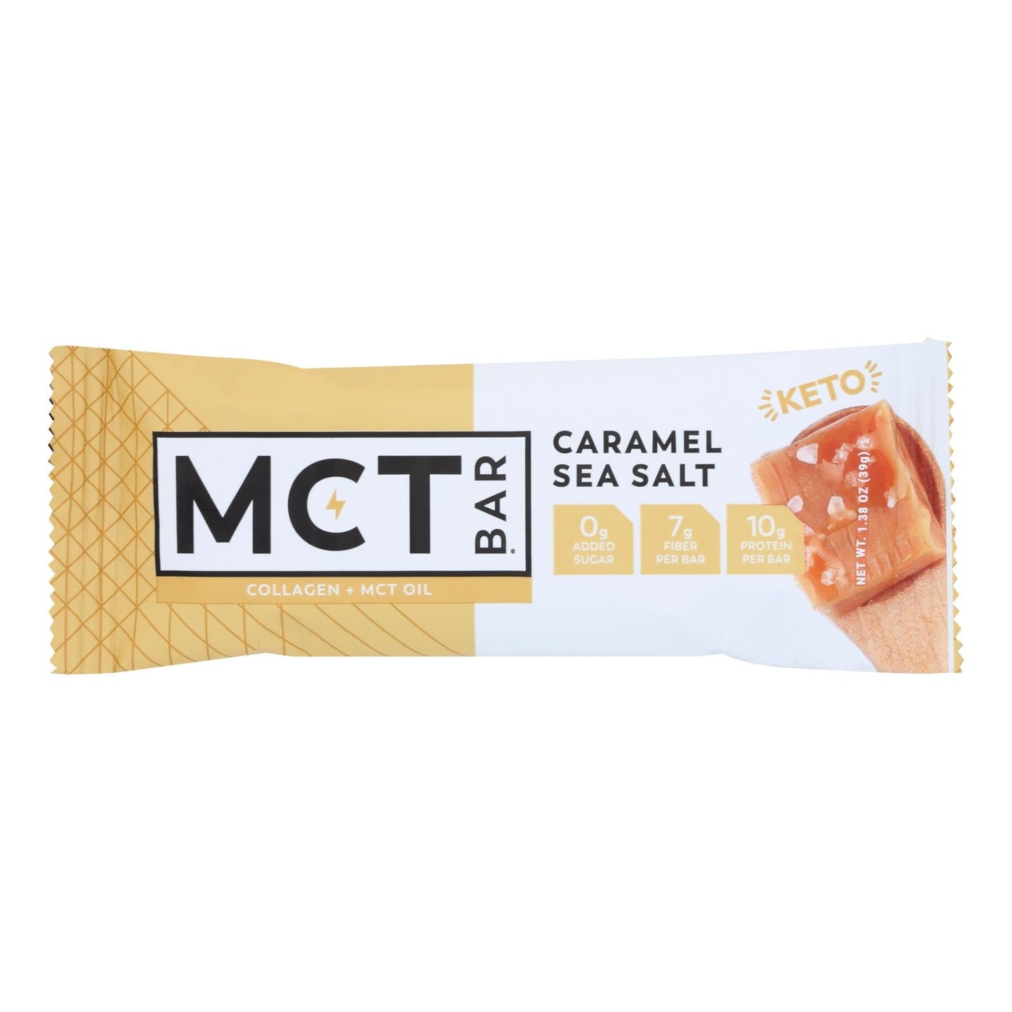 Nuskool Caramel Sea Salt Bar - Pack of 12 - 1.38 Oz