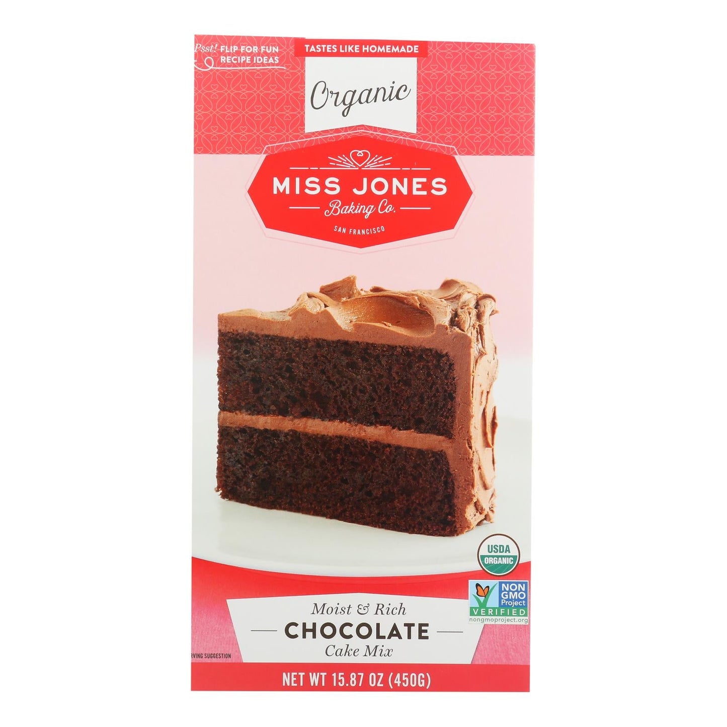 Miss Jones Organic Chocolate Cake Mix (6 x 15.87 oz)