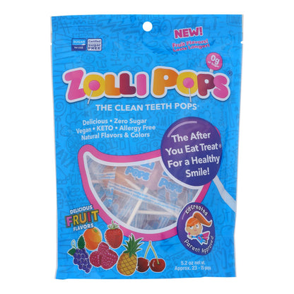 Zolli Pops Assorted Fruit Candy (25 Pops, Pack of 16)
