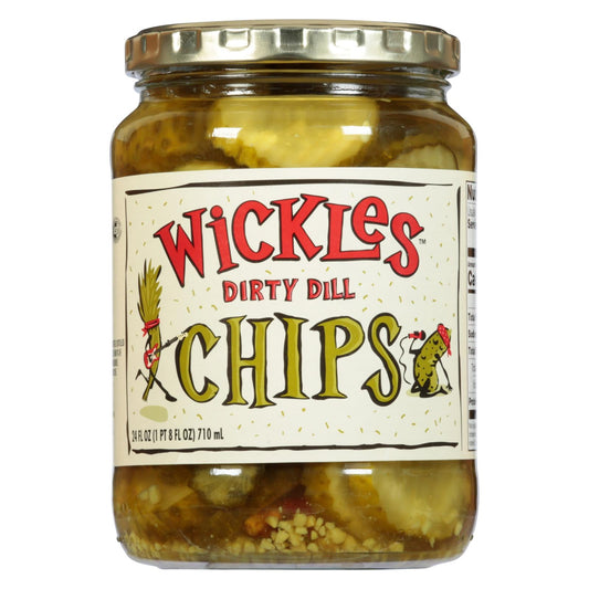 Wickles Dill Chips, 24 Oz Pack of 6