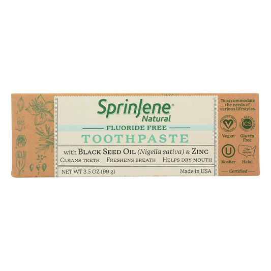 Sprinjene Fluoride-Free Natural Toothpaste - 3.5 Oz