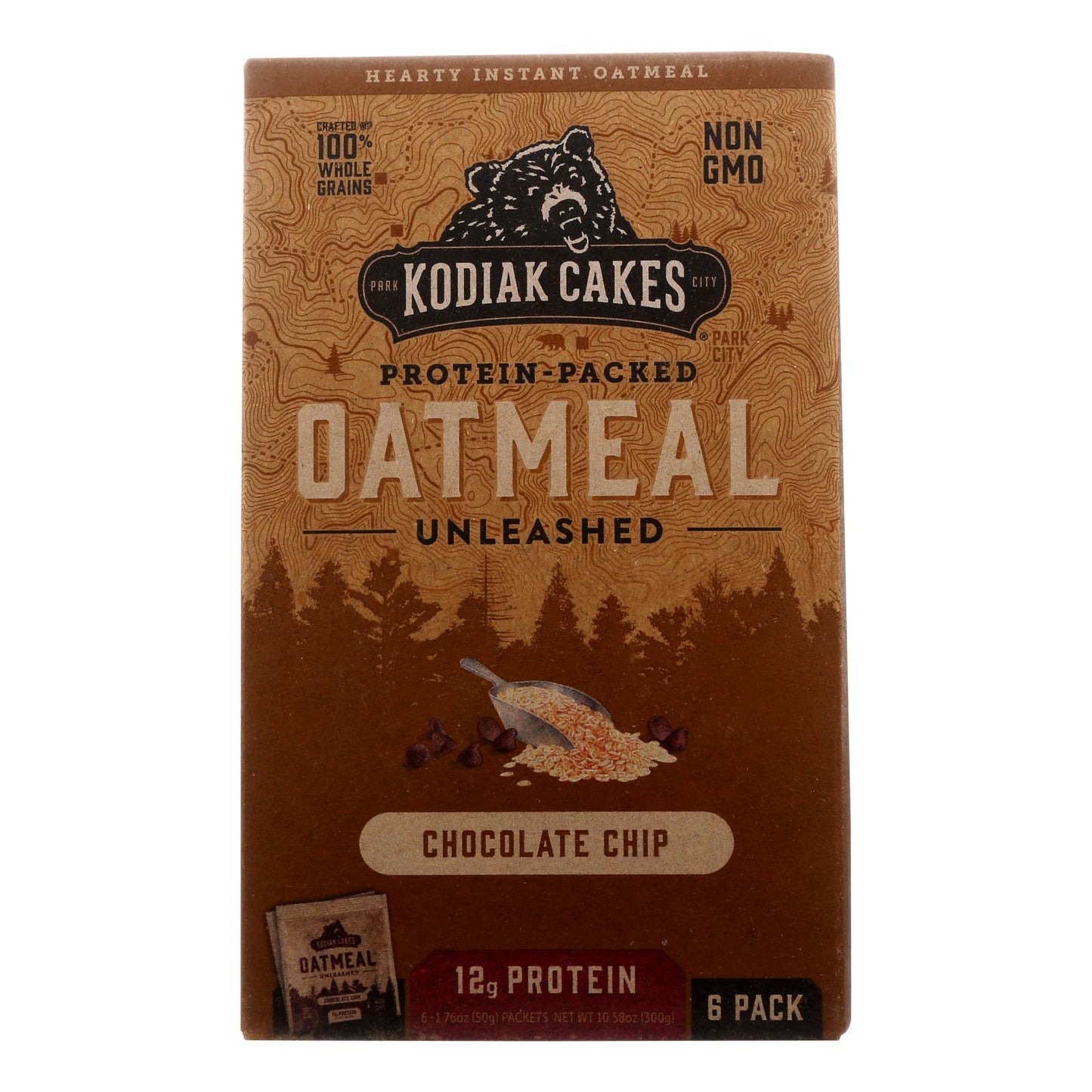 Kodiak Cakes Chocolate Chip Oatmeal (Pack of 6, 1.76 oz. Each)