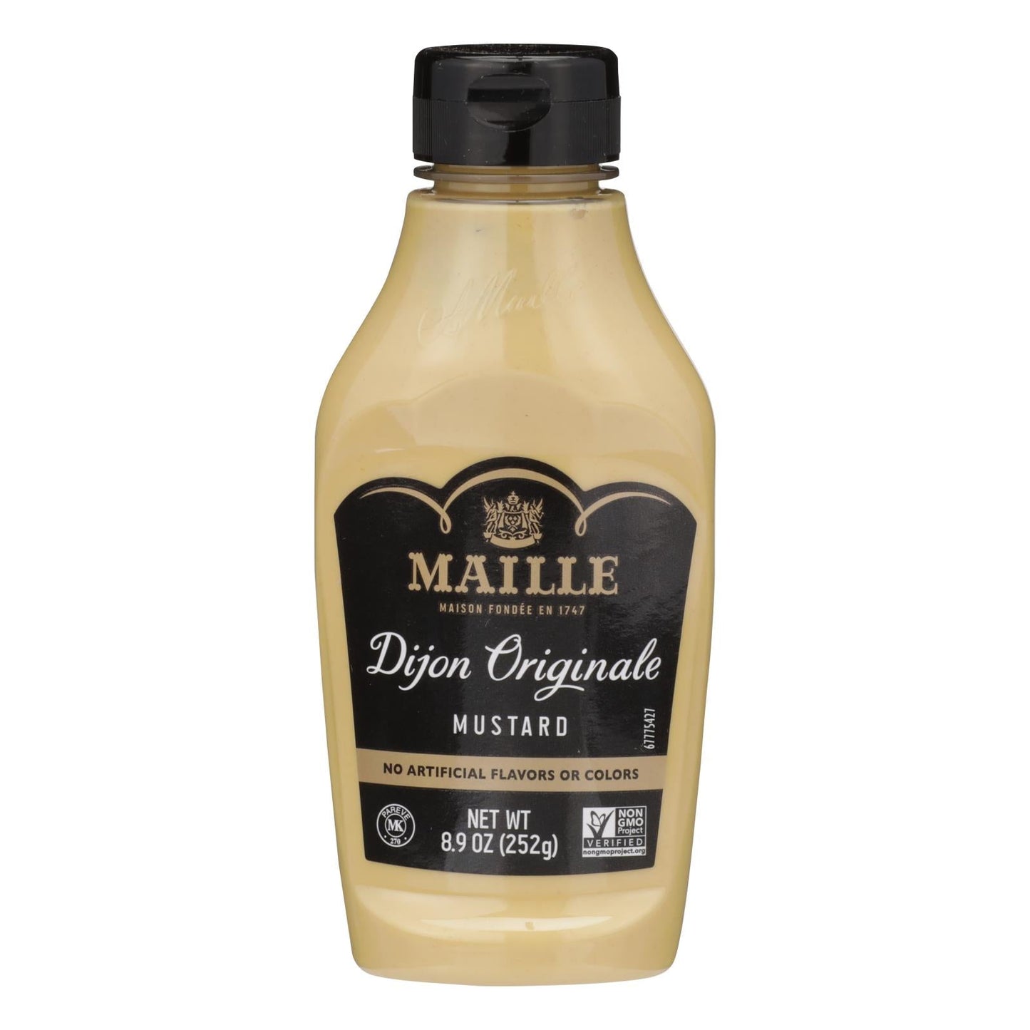 Maille Original Dijon Mustard Squeeze, Pack of 6 - 8.9 Fl Oz Each