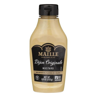 Maille Original Dijon Mustard Squeeze, Pack of 6 - 8.9 Fl Oz Each