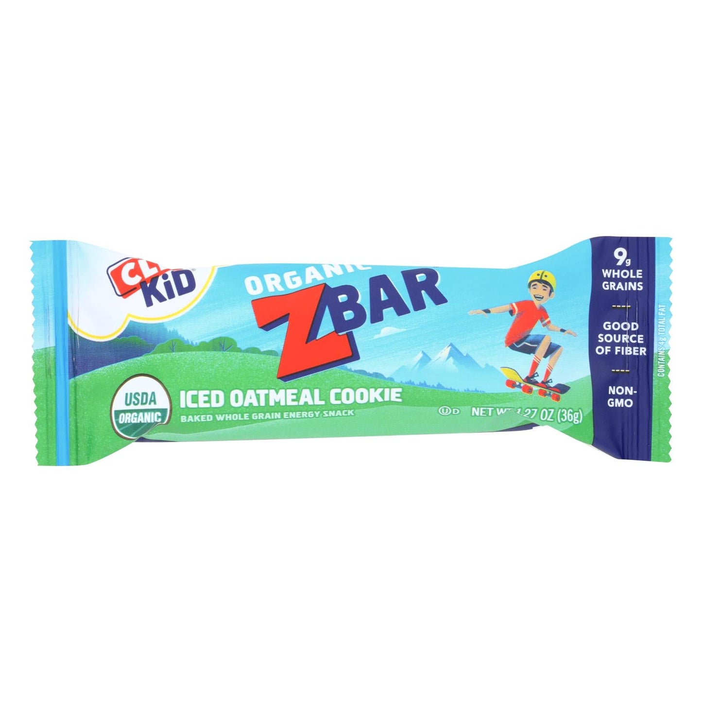 Clif Kid Zbar Organic Iced Oatmeal Cookie Bars (Pack of 18) 1.27oz