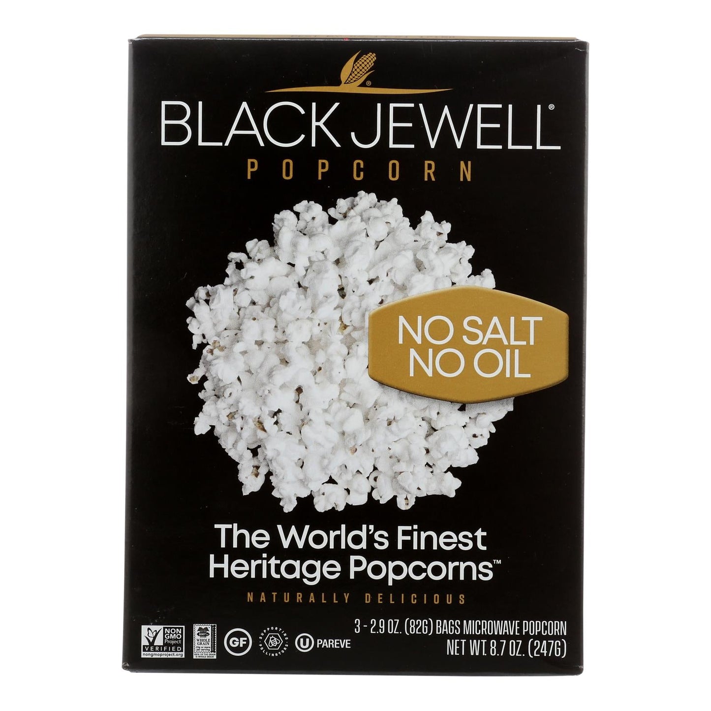 Black Jewell Microwave Popcorn: 6 Pack, 8.7 Oz Each