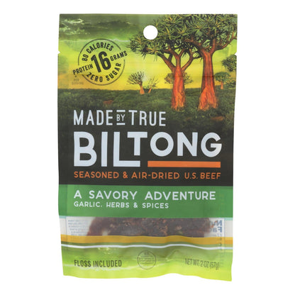 True Jerky - Beef Jerky Biltong Gar&he (Pack of 8) - 2 Oz