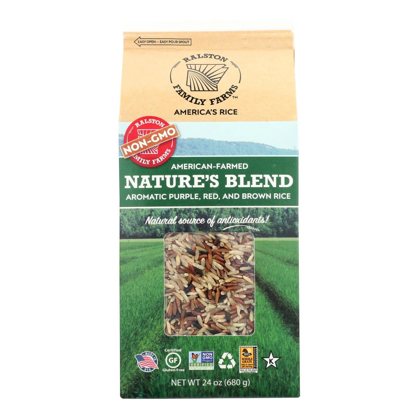 Ralston Family Farms Rice Nature's Blend, 24 oz. Bags, Case of 6