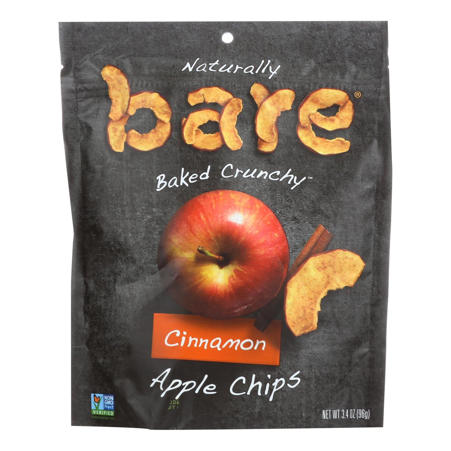 Bare Fruit Cinnamon Apple Chips, 3.4 Oz., Case of 12