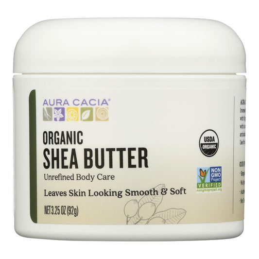 Aura Cacia Unrefined Shea Body Butter - 3.25 Fl Oz