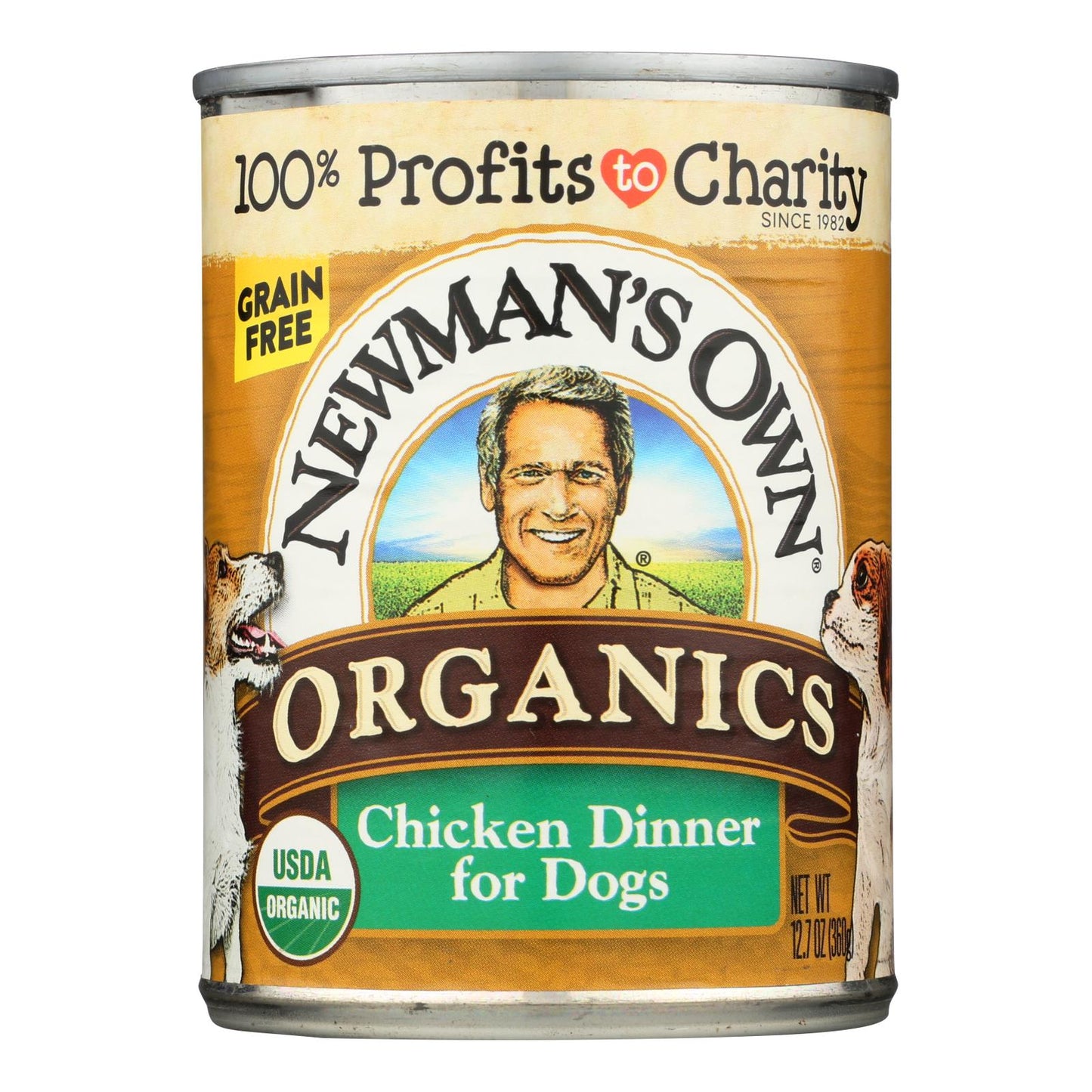 Newman's Own Organics Chicken Grain-Free Dinner, USDA Organic, 12.7 Oz per Can (Pack of 12)