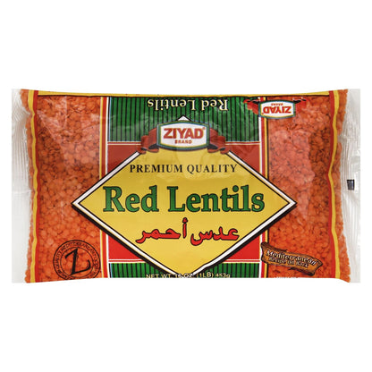 Ziyad Red Lentils, 16 oz, Case of 6