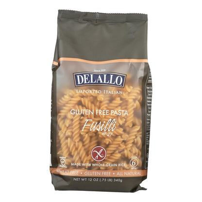 Delallo Gluten-Free Fusilli Pasta, 12-12 Oz. Packs