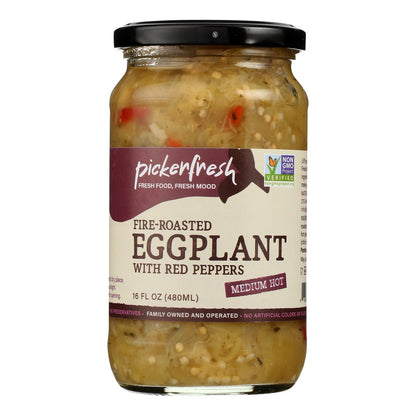 Pickerfresh - Eggplant Fire Rst Red Pepper (Pack of 6-15 Oz)