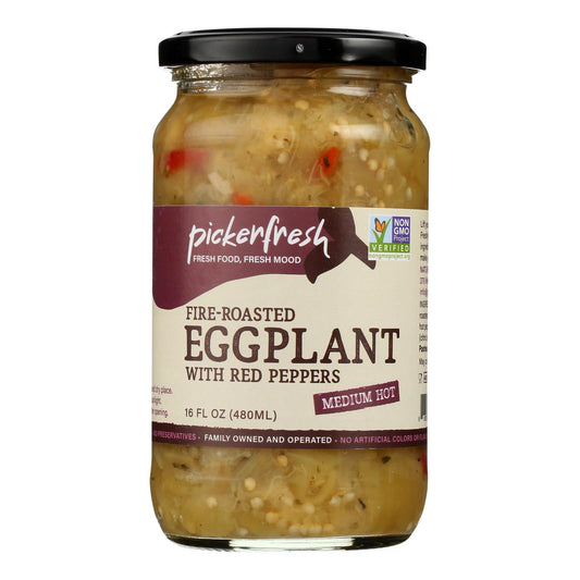 Pickerfresh - Eggplant Fire Rst Red Pepper (Pack of 6-15 Oz)