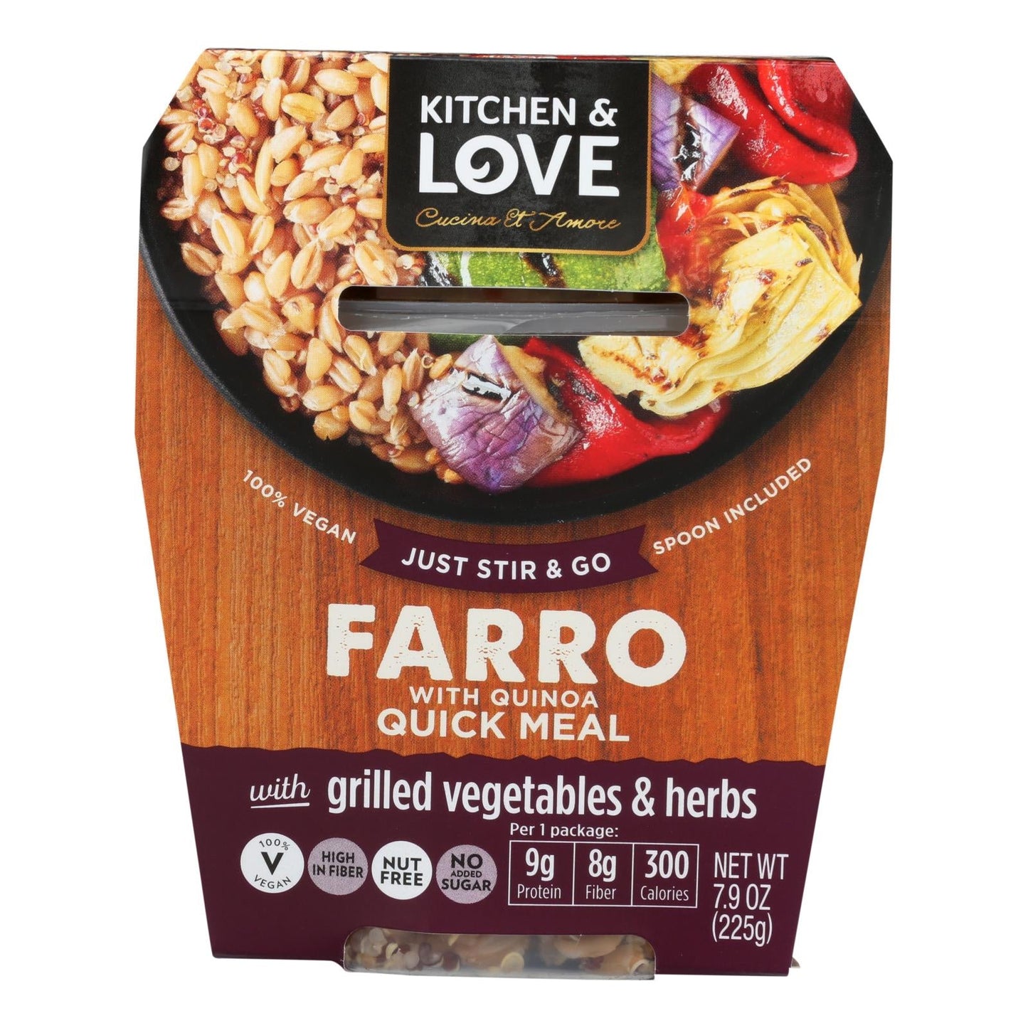 Cucina And Amore Grilled Vegetables Farro 6-Pack, 7.9 Oz